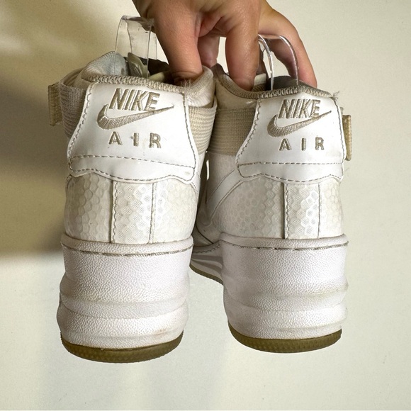 Nike Lunar Force 1 Sky Premium High Top Sneakers in White Women’s 8.5 654850-101 - Picture 9 of 13